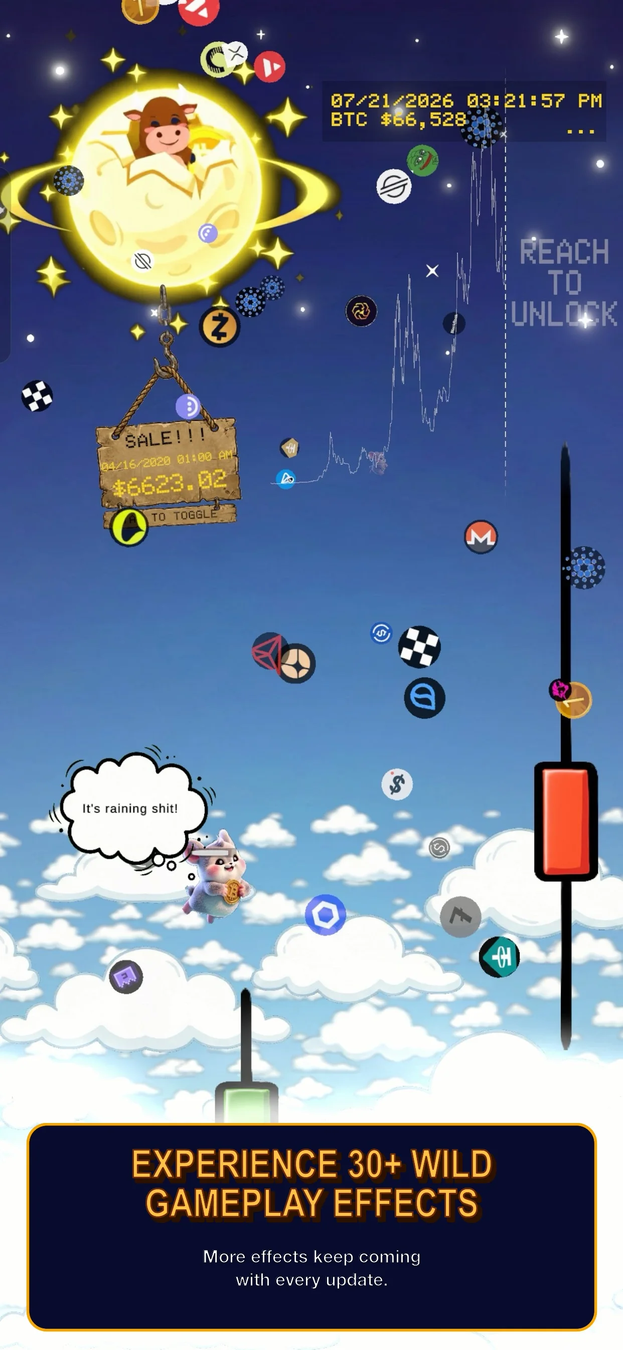 Gameplay effects game screen