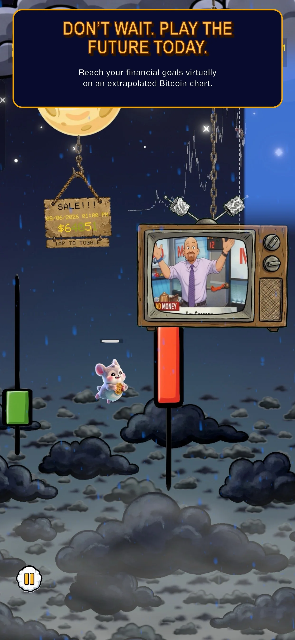 Play the future game screen